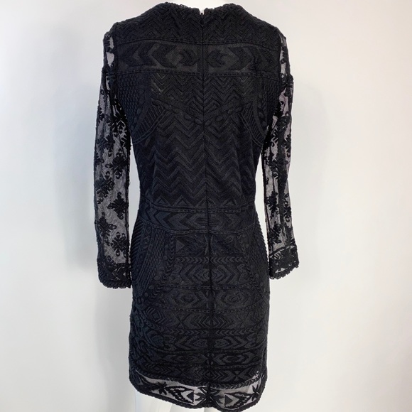 ISABEL MARANT X H&M BLACK LACE EMBROIDERED DRESS 6 - Picture 6 of 6
